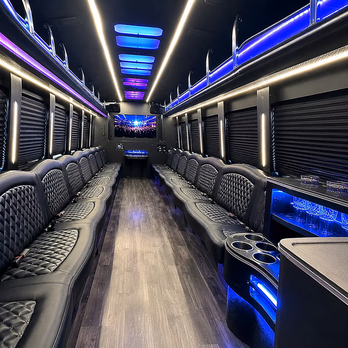georgetown party bus rental interior