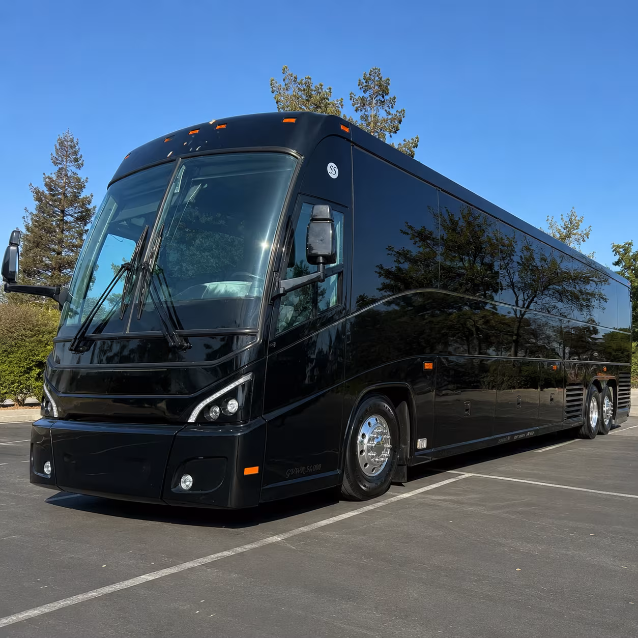 kyle charter bus rental exterior