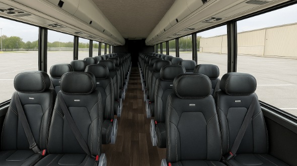 Interior of Charter Bus Company Bryan's 28 Passenger Mini bus in Bryan