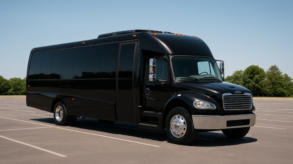 Exterior of Charter Bus Company Round Rock's 35 Passenger Minibus in Round Rock