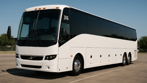Exterior of Charter Bus Company Bryan's 55 Passenger Charter Bus in Bryan