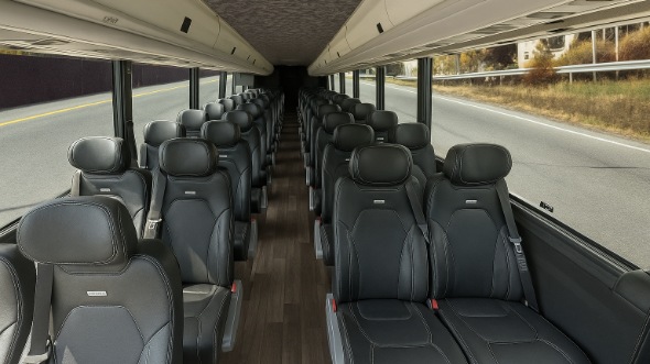 georgetown 35 passenger minibus inside