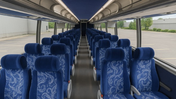 georgetown 50 passenger charter bus inside